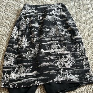 Black and white skirt